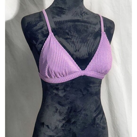 Bikini Top from Xhilaration, Purple Criss Cross Back, Size Large - Picture 1 of 7